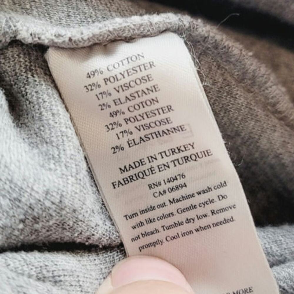 Faherty Whitewater Sweatpant In Grey Shell Loop, Sz Medium - Picture 10 of 16